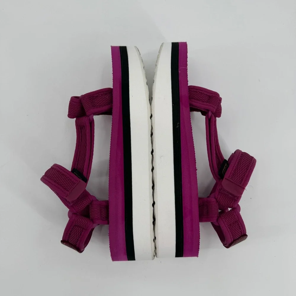 Teva Midform Universal Sangria Purple Platform Sandals Womens 8 1102451